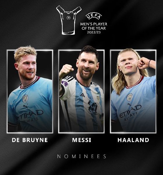 UEFA Announce Top 3 UEFA Men’s Player Of The Year Award Nominees For 2022/23 [SEE DETAILS]