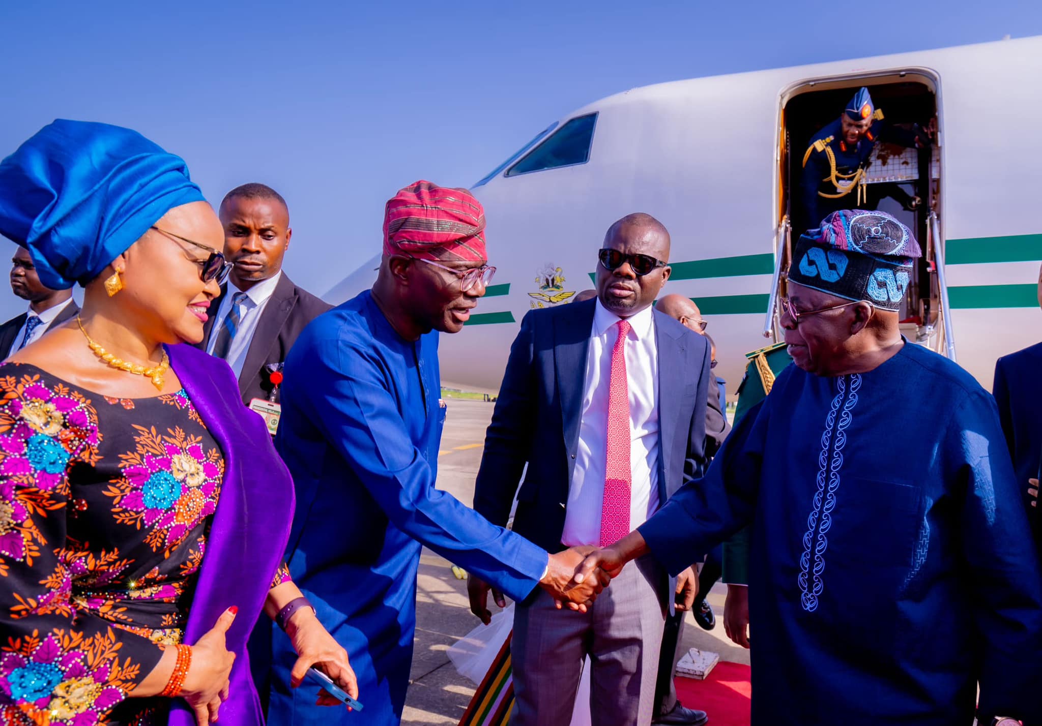 PHOTOS: Tinubu Arrives Lagos For Eid-el-Fitr Celebrations
