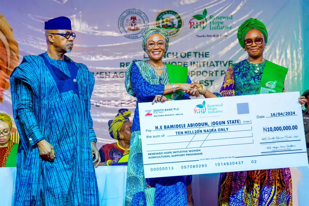 Renewed Hope: First Lady Launches South-West Women Agric Support In Abeokuta