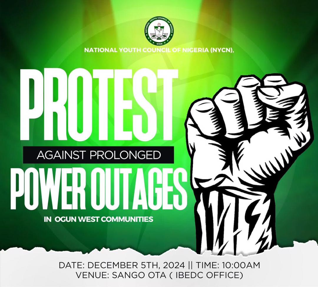 Ogun West Youths To Hold Peaceful Protest Over Prolonged Power Outages