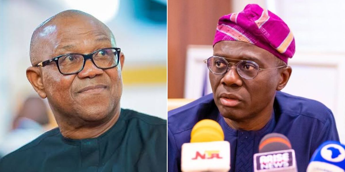 ‘I Find Your Behaviour Disturbing,’ Sanwo-Olu Hits Peter Obi