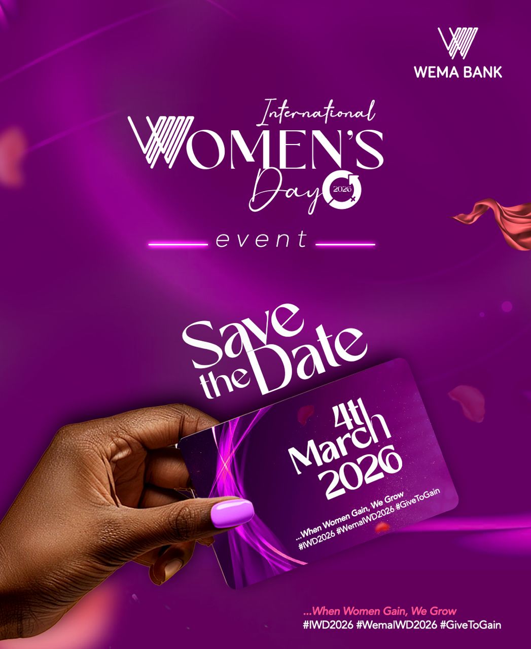 Wema Bank To Host 2026 International Women’s Day Event March 4