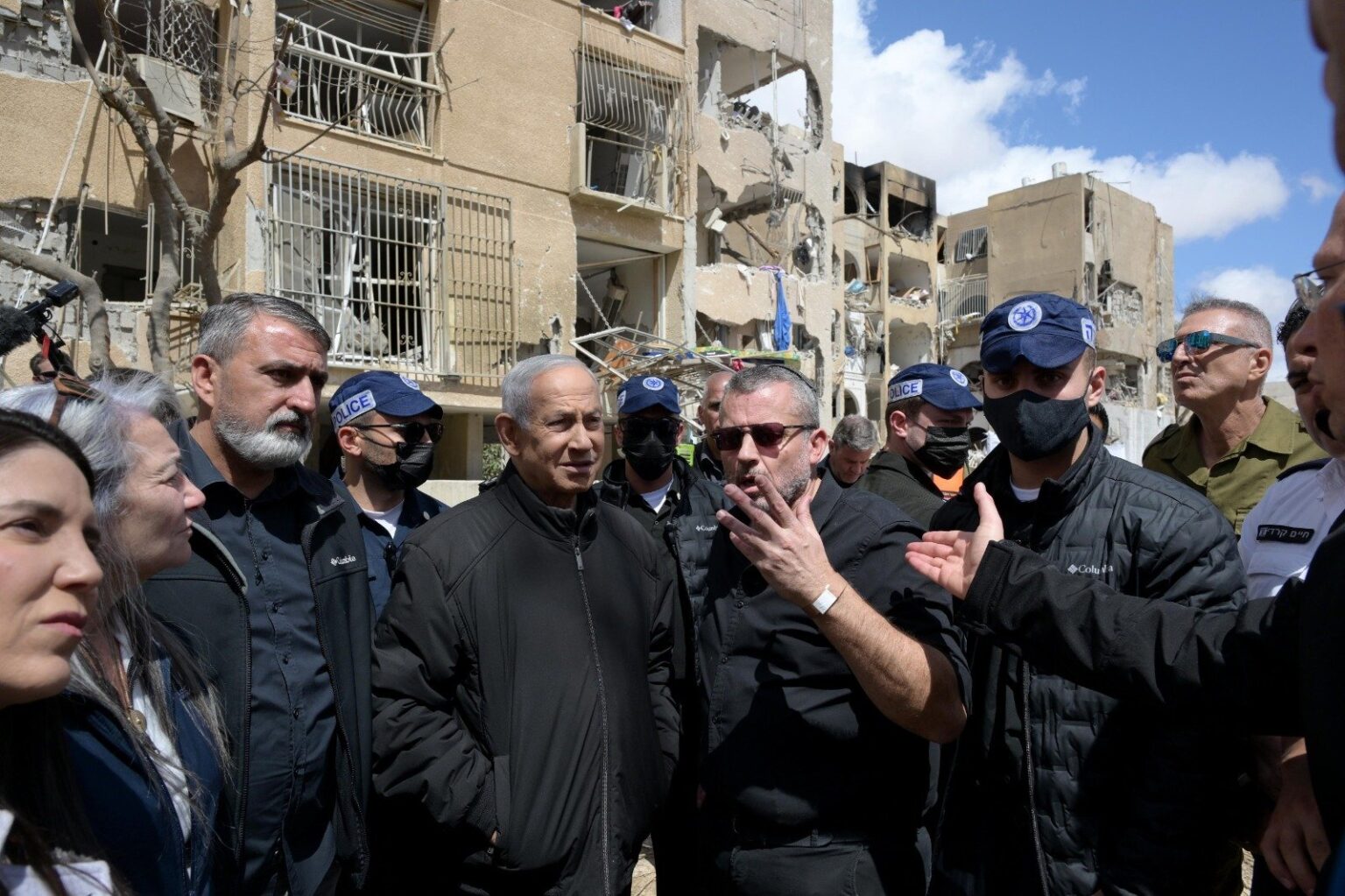 Netanyahu Visits Town Hit By Iran Strike, Vows To Target Guards Leaders