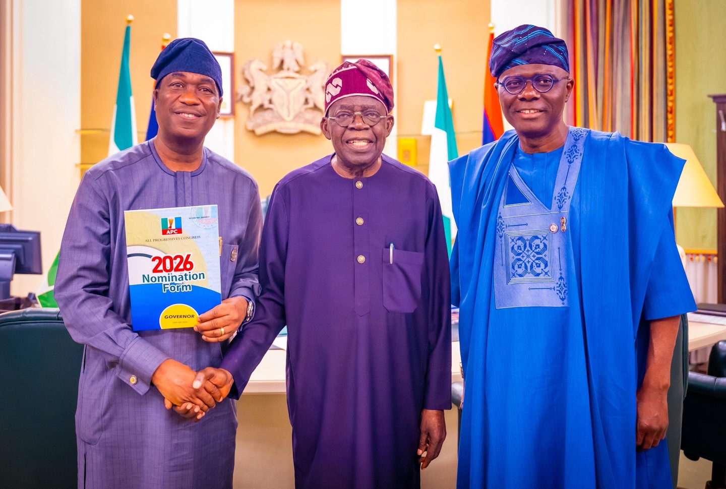2027: Tinubu Endorses Hamzat As Lagos APC Consensus Governorship Candidate