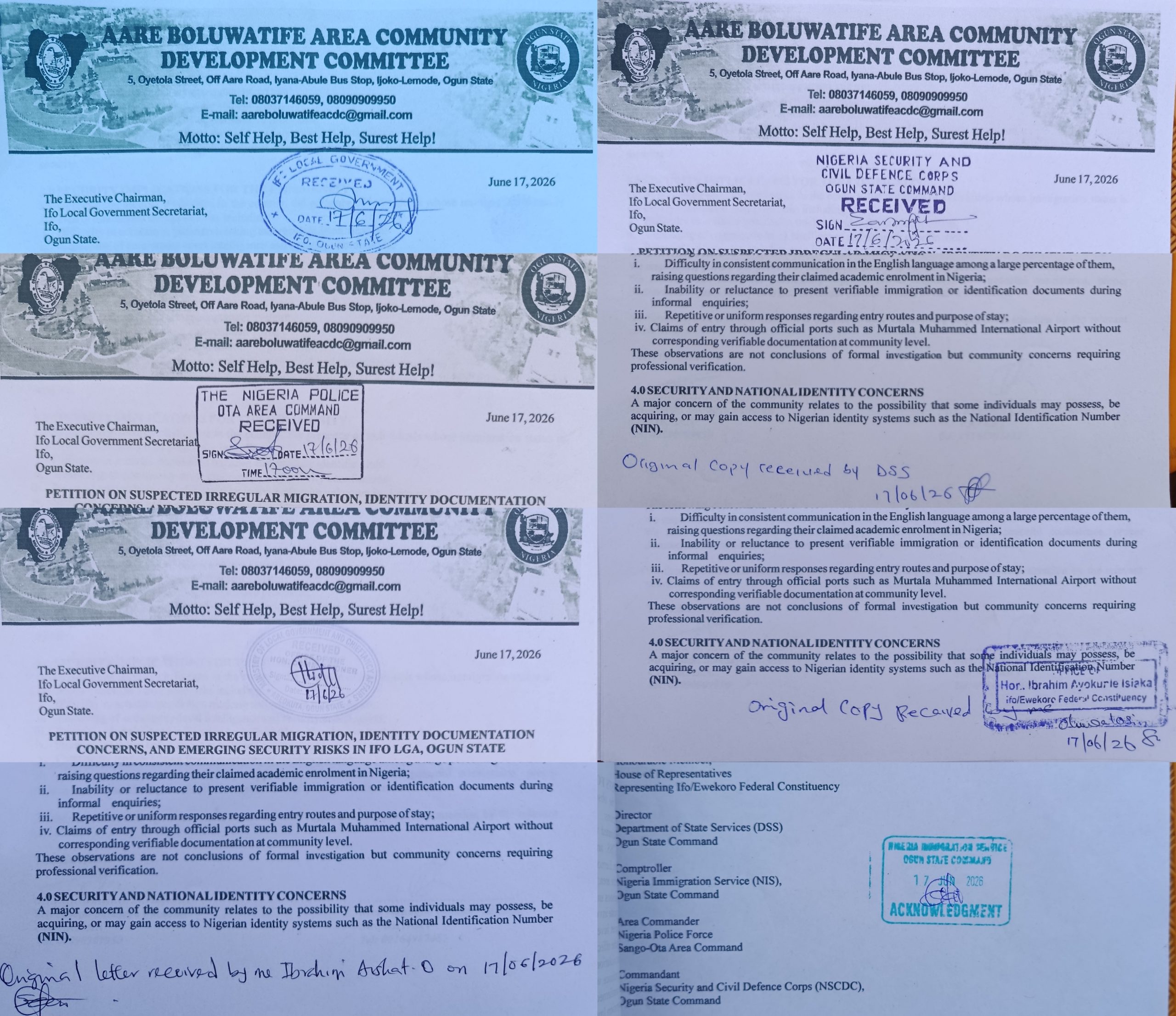 Ifo Communities Raise Security Concerns Over Alleged Influx Of Undocumented Foreign Nationals