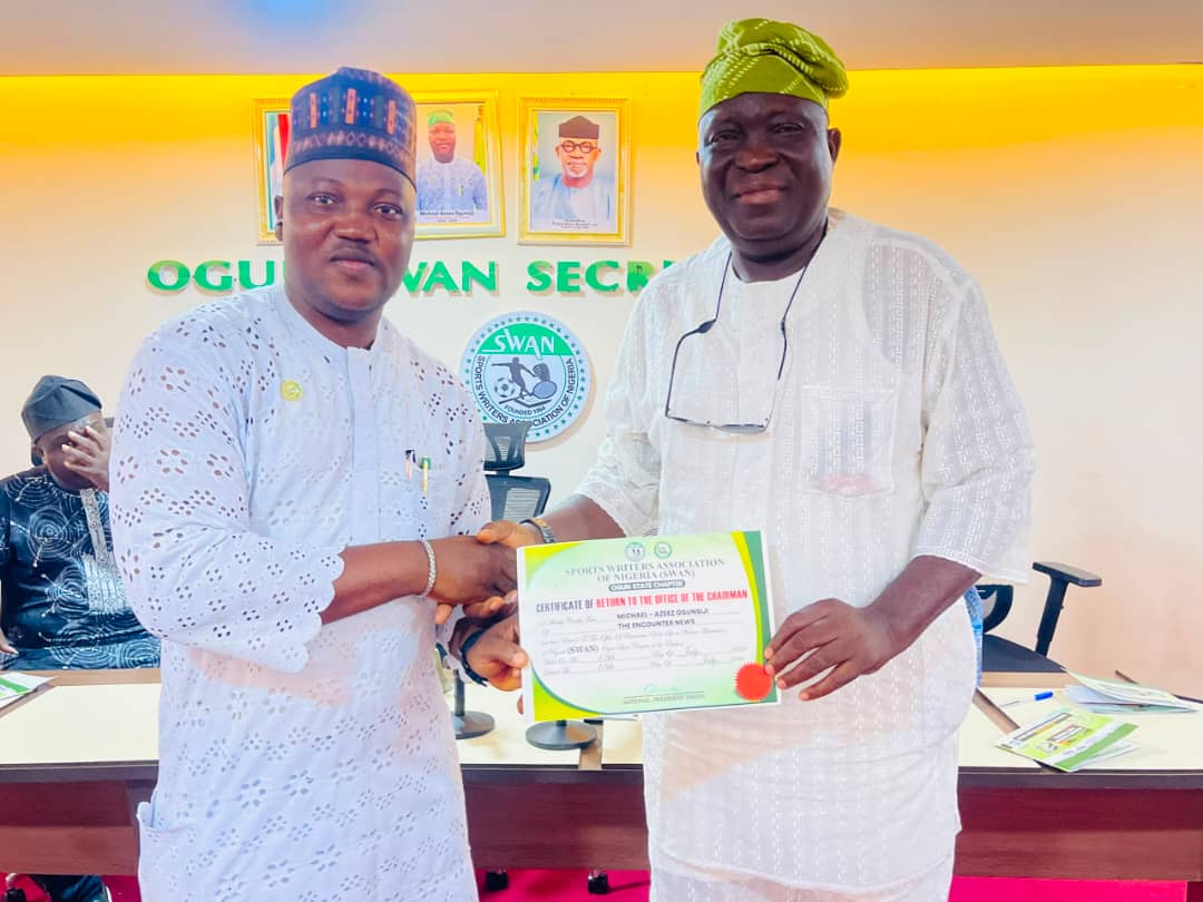Ogunsiji Re-elected Ogun SWAN Chairman, Seeks Revival Of MKO Abiola Stadium’s Night Economy