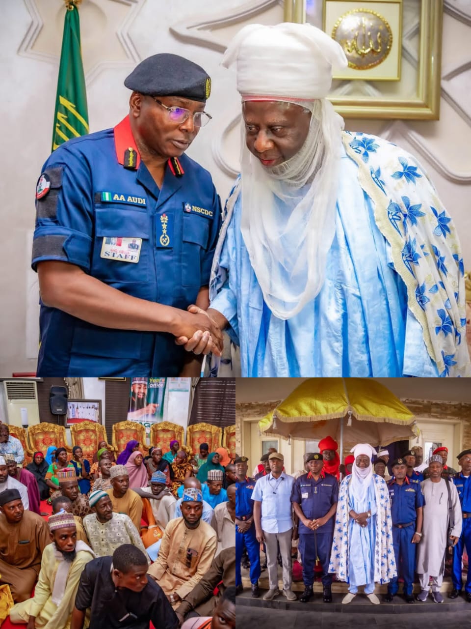 NSCDC CG Visits Minna For 7-Day Fidau Prayer Of Deceased Miners, Reaffirms Commitment To Justice