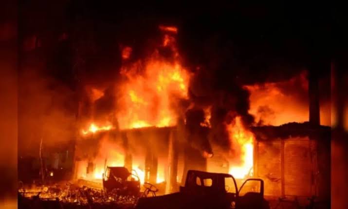 Fire Guts Customs Marine Command In Lagos, Destroys Millions Of Naira Property