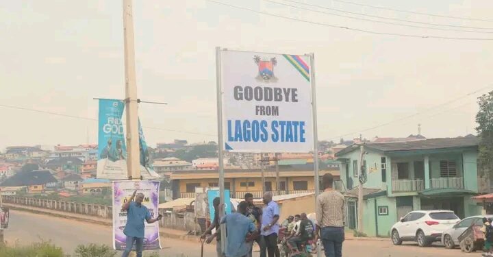 Ifo Council Faults ‘Welcome To Lagos State’ Signpost On Yakoyo–Ojodu Road